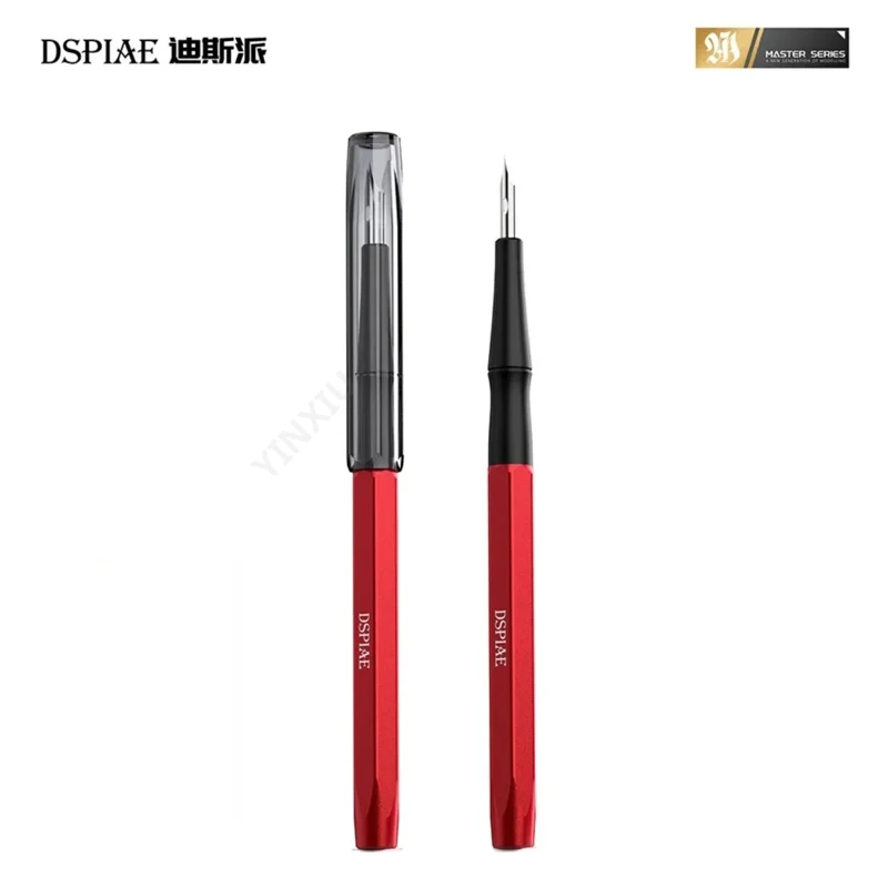 DSPIAE AT-PL Non-Overflow Panel Liner Pen Aluminum Handle Detail Marker with Nib for Gundam Mecha Military Model Craft
