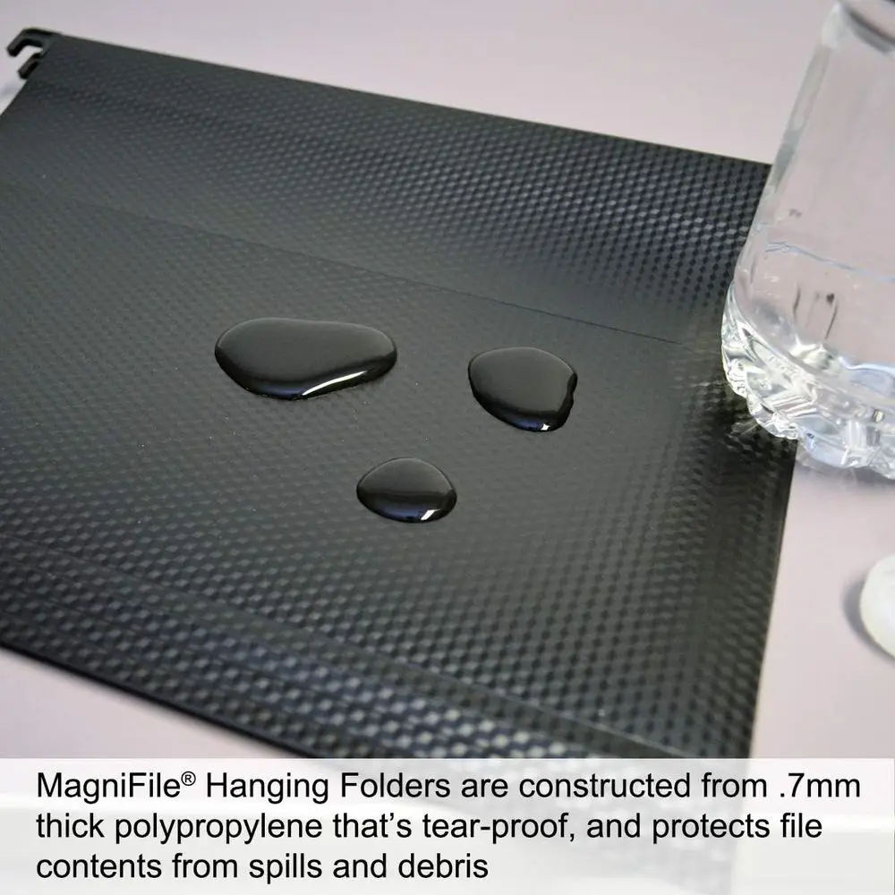 مجلدات ملفات مرتفعة مع فهارس مقاس 11 بوصة للتحديد السريع و20 مجموعة سوداء