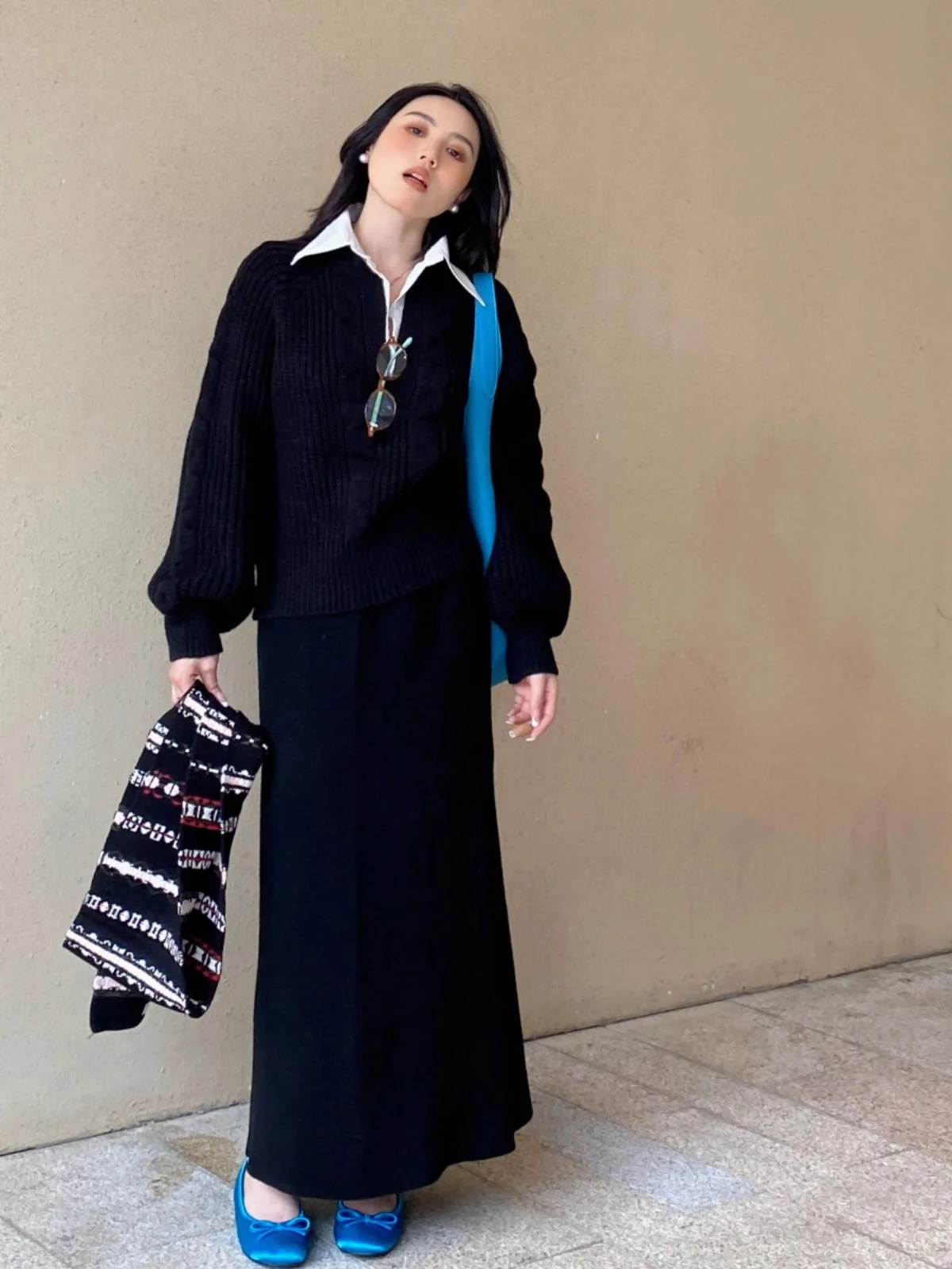 

Юбка женская прямого кроя средней длины с завышенной талией, корейский стиль, простой дизайн, универсальная, для повседневной носки