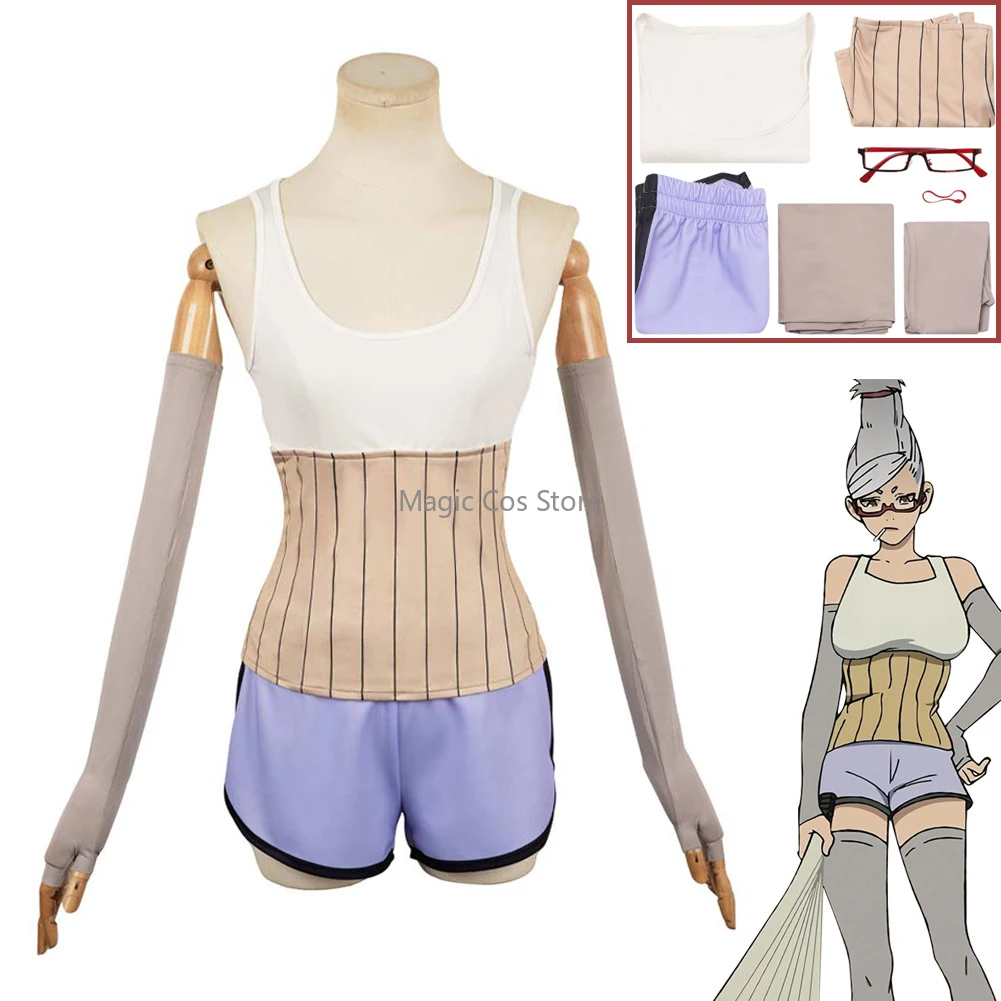 Dandadan Seiko Ayase Seiko Cosplay Costume Santa Dodoria Outfit Grandma Women Roleplay Halloween Party Clothes