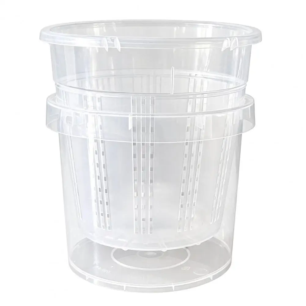 Visible Water Level Planter Plastic Self-watering Planter with Water Reservoir Slotted Pot for Root Control Breathable Flowerpot