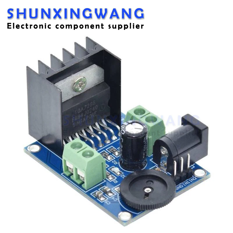 HIFI Audio Board Two Channel TDA7266 Operational Audio Amplifier Module Chips 7W+7W Dual Channel 4-8 ohm 5-15W