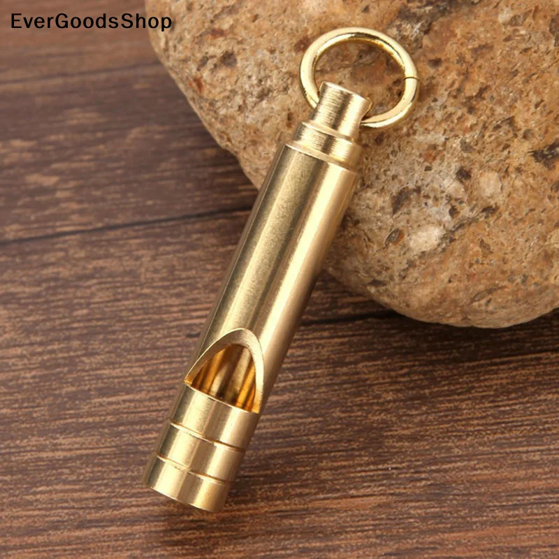 

New Multifunctional Brass Emergency Survival Whistle Portable Keychain Outdoor Tools Whistle For Camping Hiking