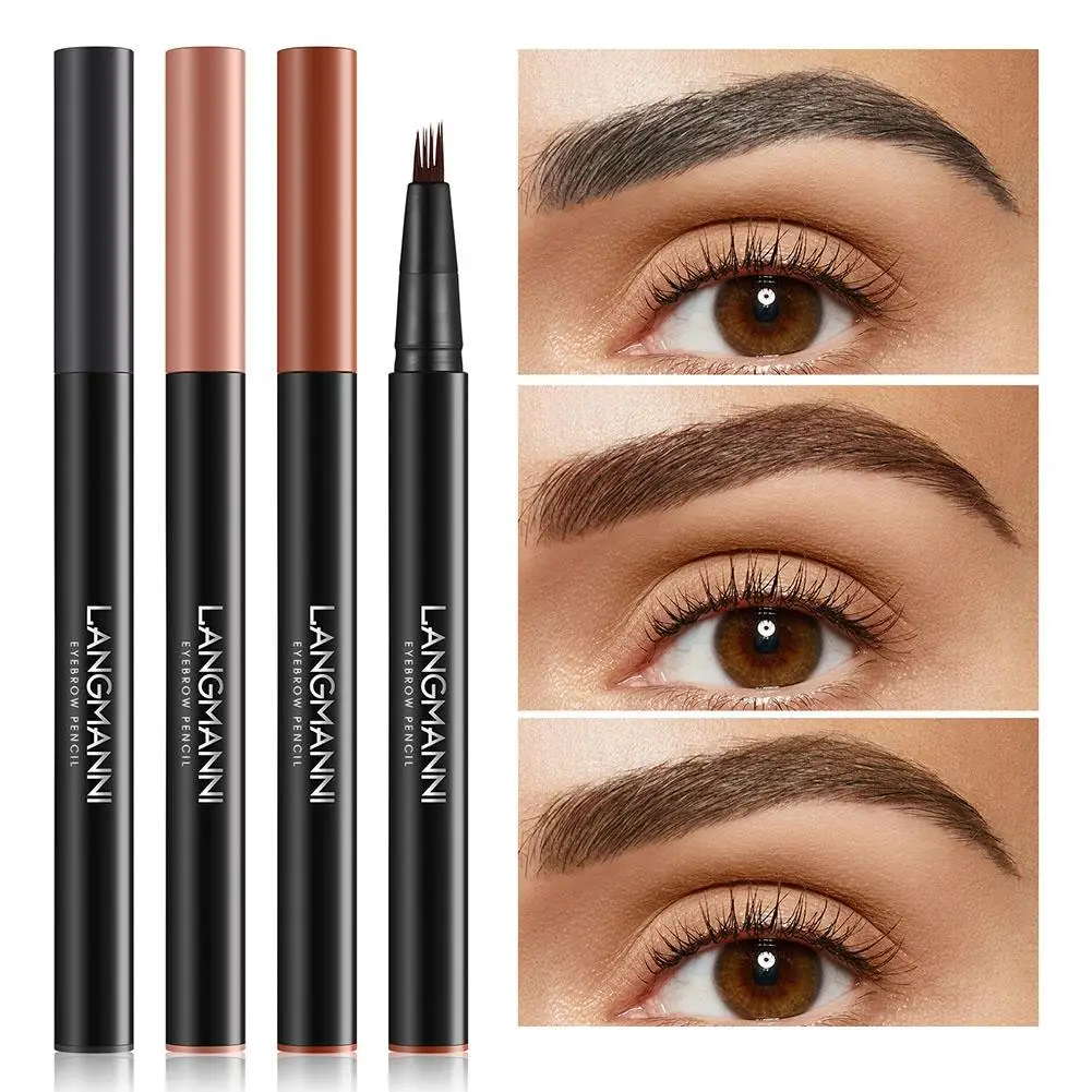 Three-dimensional Eyebrow Pencil Portable Waterproof Four Color Long-lasting Smooth Natural Makeup Eye Easy Claws T0W6