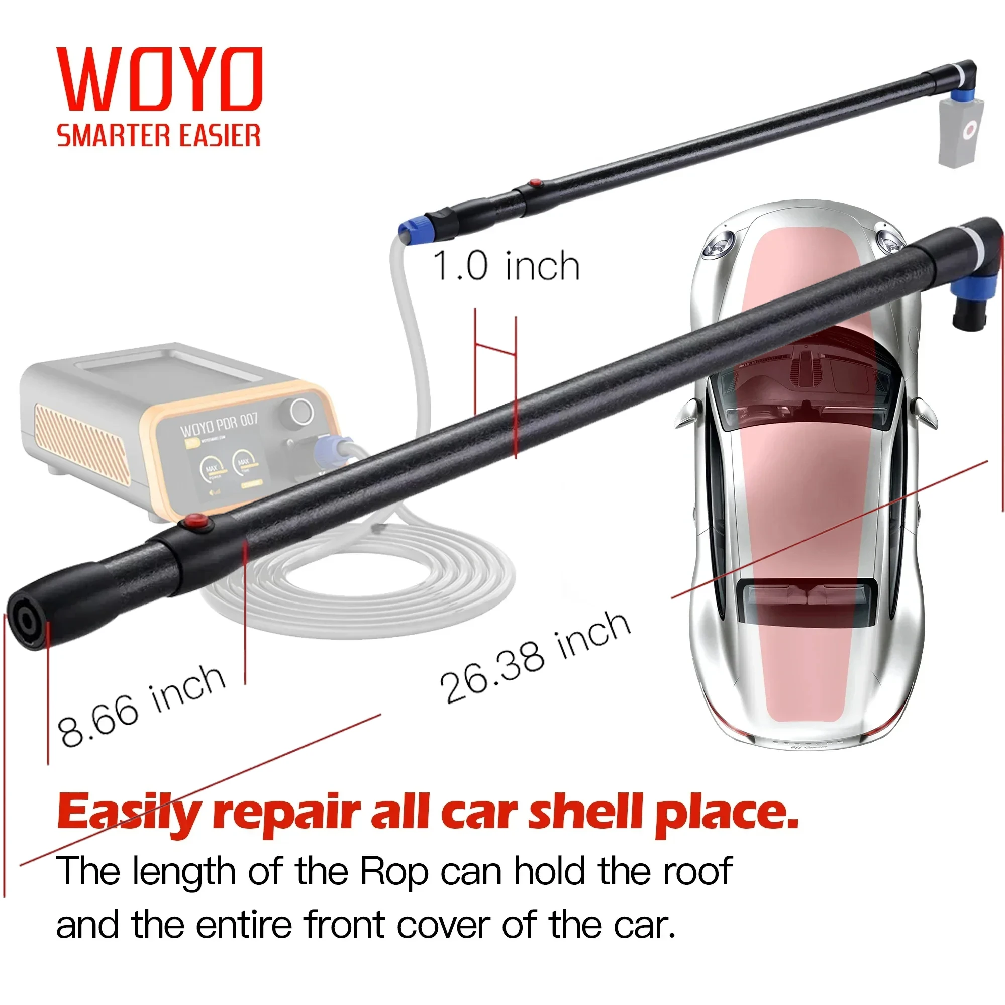 

WOYO PDR007 Extension Rop Car Dent Repair Tools HOTBOX Induction Heater PDR 007 Accessories Car Dent Repair Tool