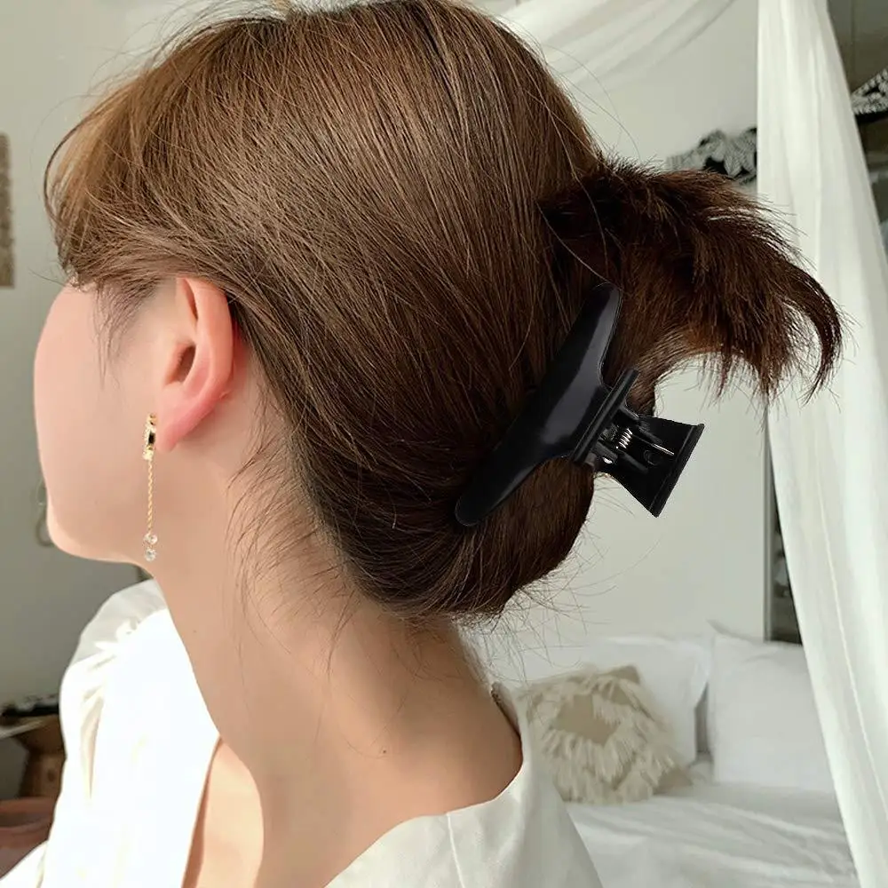 12PCS Haar Zubehör Haar Clips Partition Greifen Clip Bunte Schmetterling Clip Lange Mund Clip Haar Platte Haar Flechten Werkzeuge – Detail 12