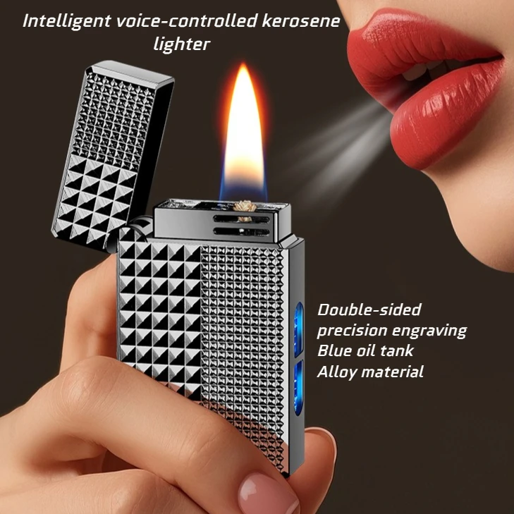 

Intelligent Voice-controlled Loud Lighter Oil-electric Hybrid Technology Upscale Gift Idea for Your Boyfriend Gift Box Packaging