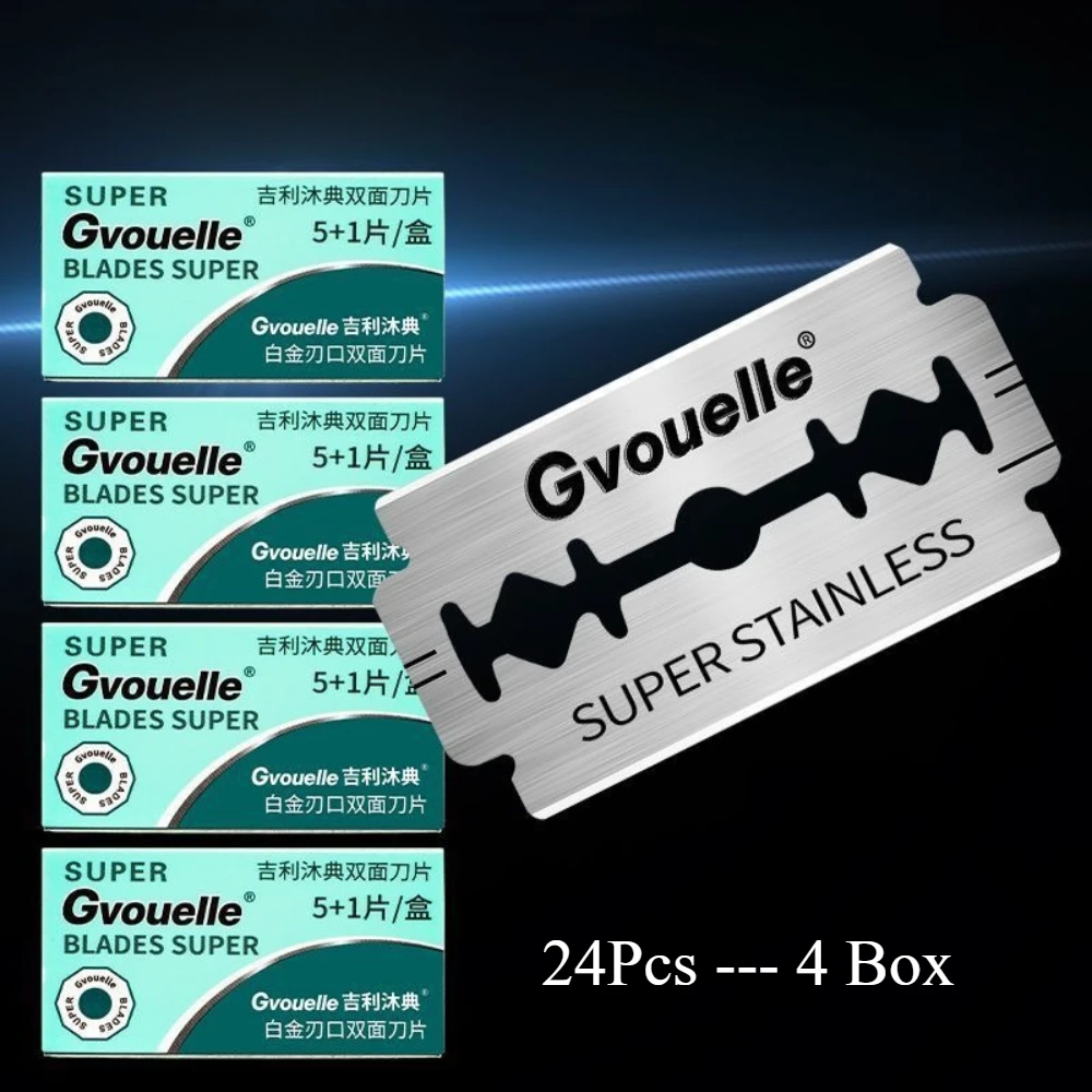 

2/4 Box High Quality Razor Blade Portable Head Shavers Men for Home & Salon Sharp Manual Beard Trimmer Barber Tools