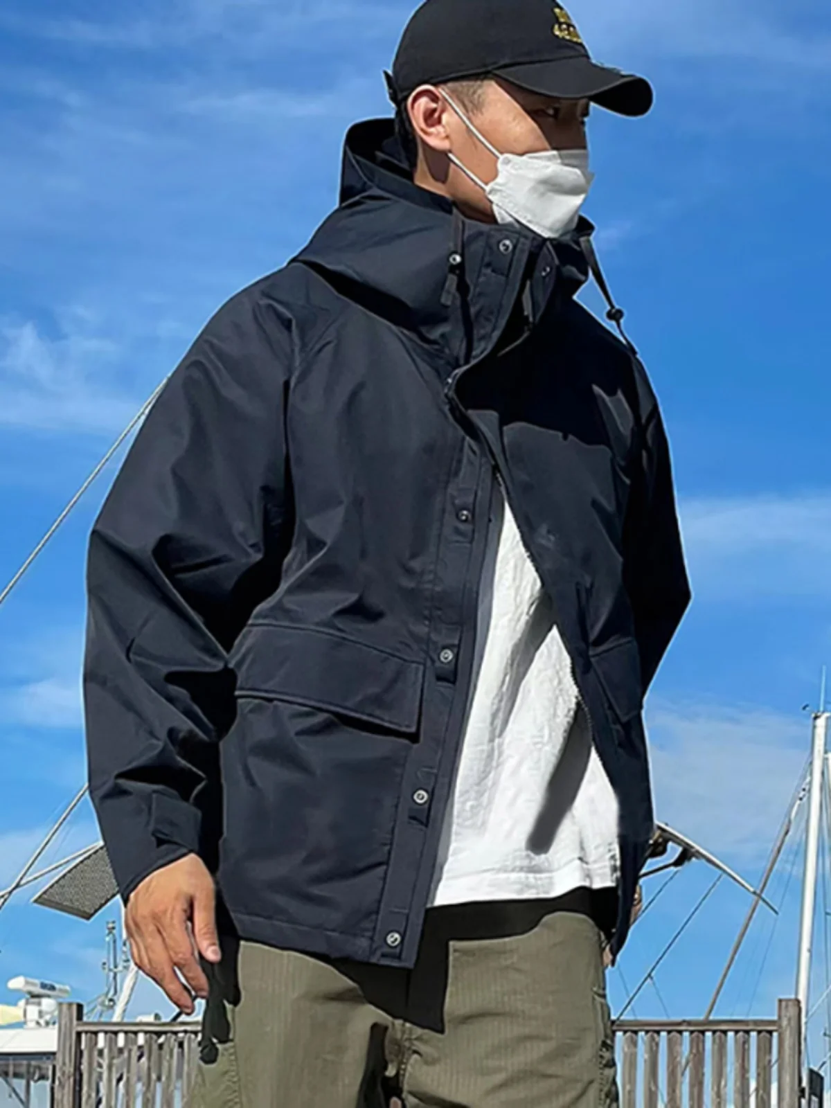 In Stock Nanamica 2L Cruiser Cruiser Waterproof Hood Jacket Outdoor Jacket