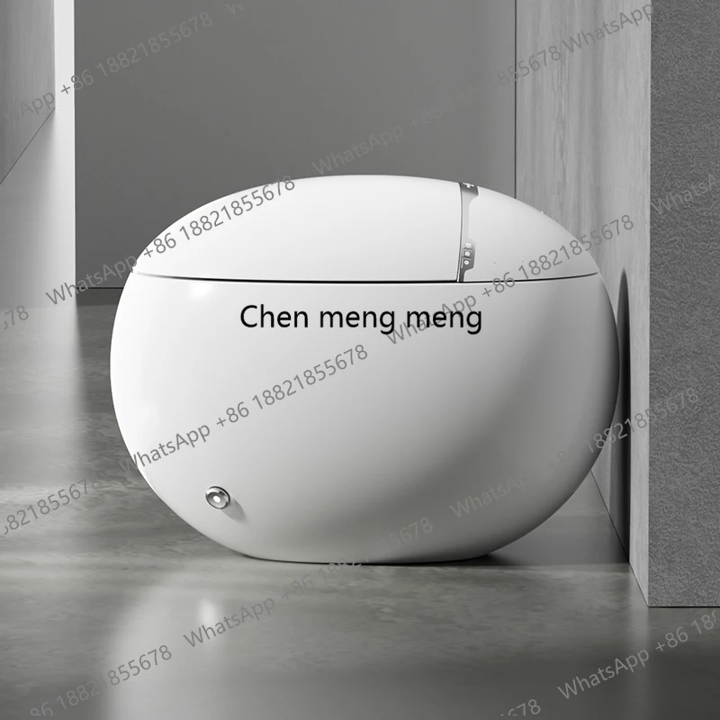

Auto-Washing & Deodorizing Intelligent Smart Toilet Floor-Mounted with Round Egg Shape Voice Control Automatic Smart Wc Toilet