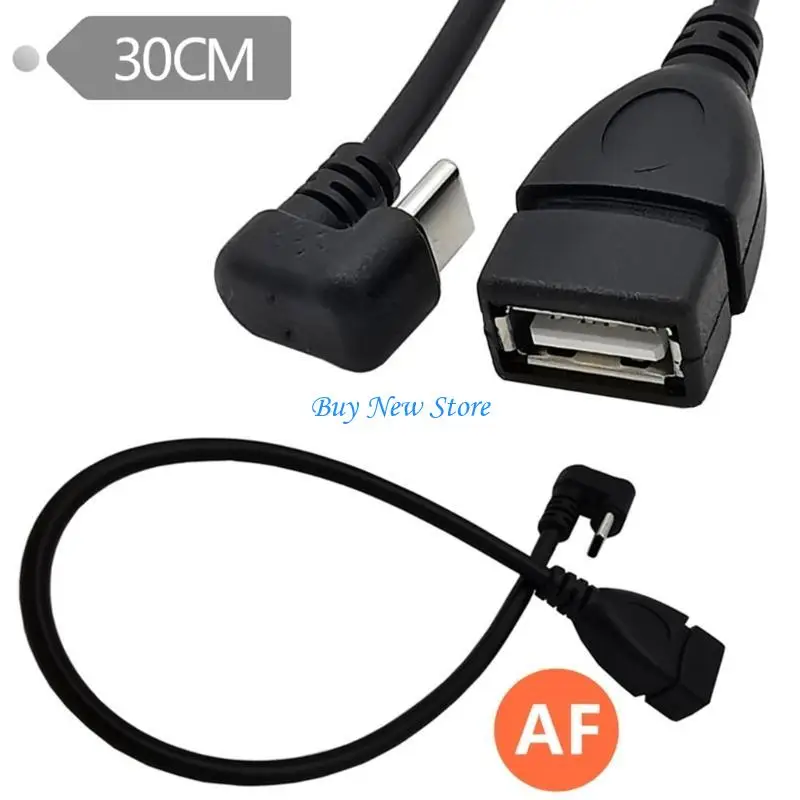 

20CE USB A to 180 Degree Type C Male Connector Wire 20W Fast Charging Data Cable for Smartphones Tablets & Gaming Devices