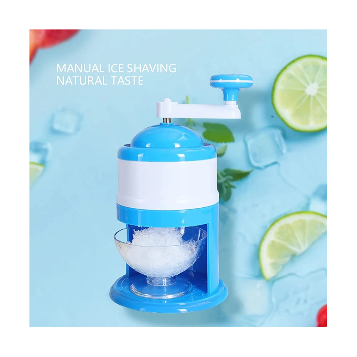 Hand-Shaved Ice Machine, Manual Fruit Smoothie Machine, Mini Household Small Ice Crusher Ice Machine