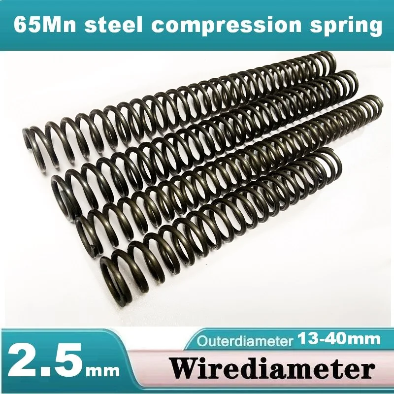 Wire Diameter 2.5mm 65Mn Steel Strong Compression of Valve Core Spiral Mechanical Equipment Small Spring