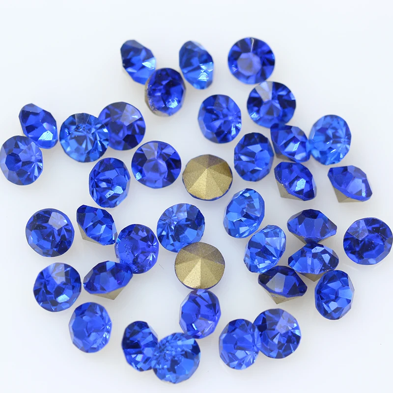 144/1440p ss16 Round color pointed foiled back czech crystal Nail Art rhinestones jewels shoes repair Glass strass chatons stone