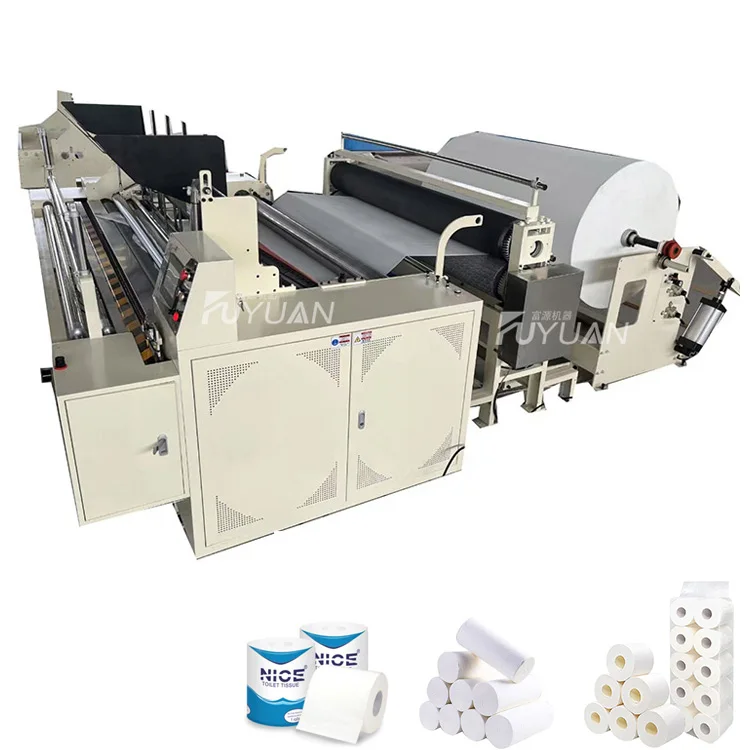 Automatic Toilet Paper Machine Automatic Embossed Toilet Paper Rewinding Machine Production Line