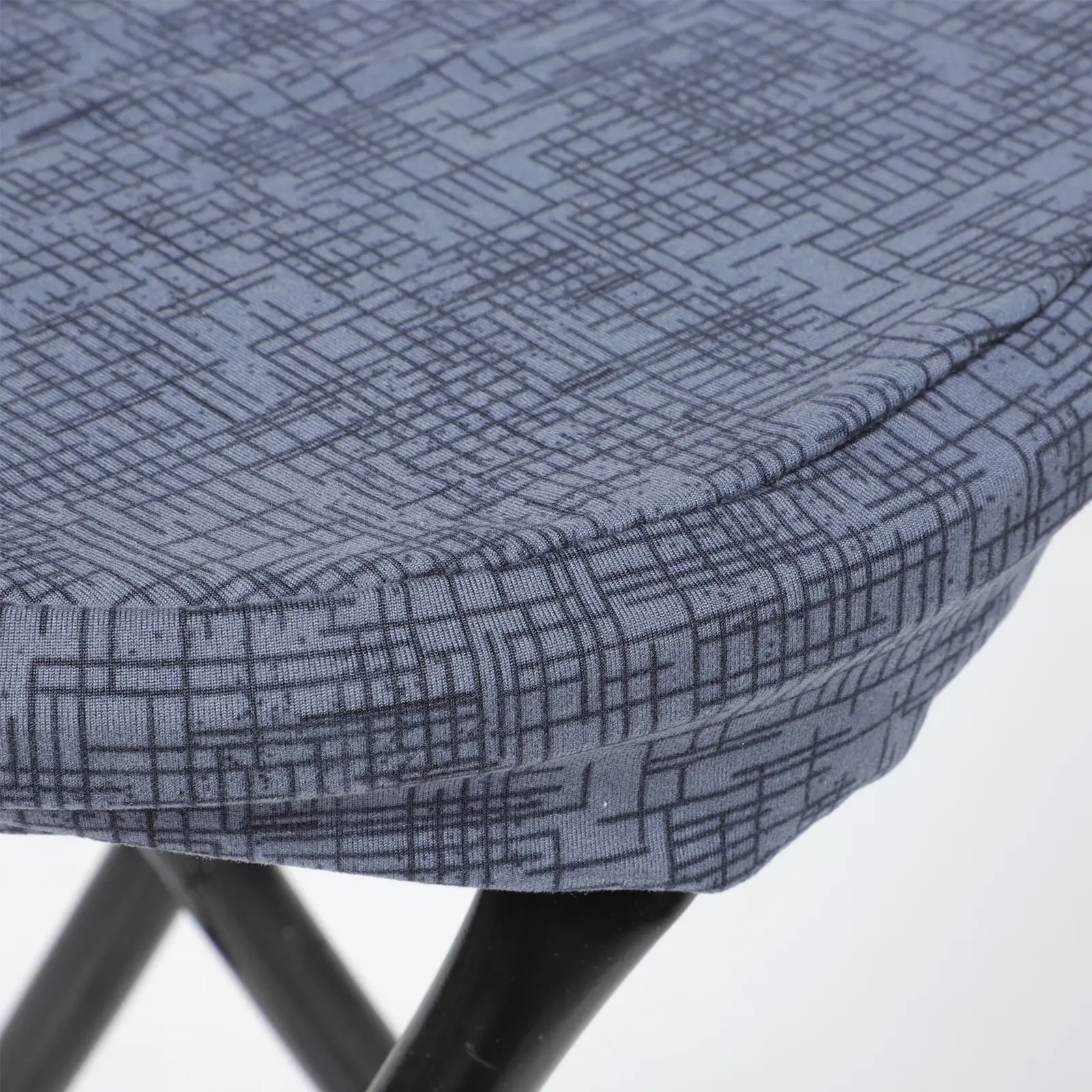 

2Pcs Round Stool Covers Polyester Elastic Stretch Seat Cover Washable Bar Chair Slipcover Decorative Seat Protector