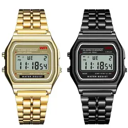 New Montre Homme F-91W Steel Strap Watch For Men LED Digital Sports Military Watches Electronic Women Wrist Watch Zegarek Damski