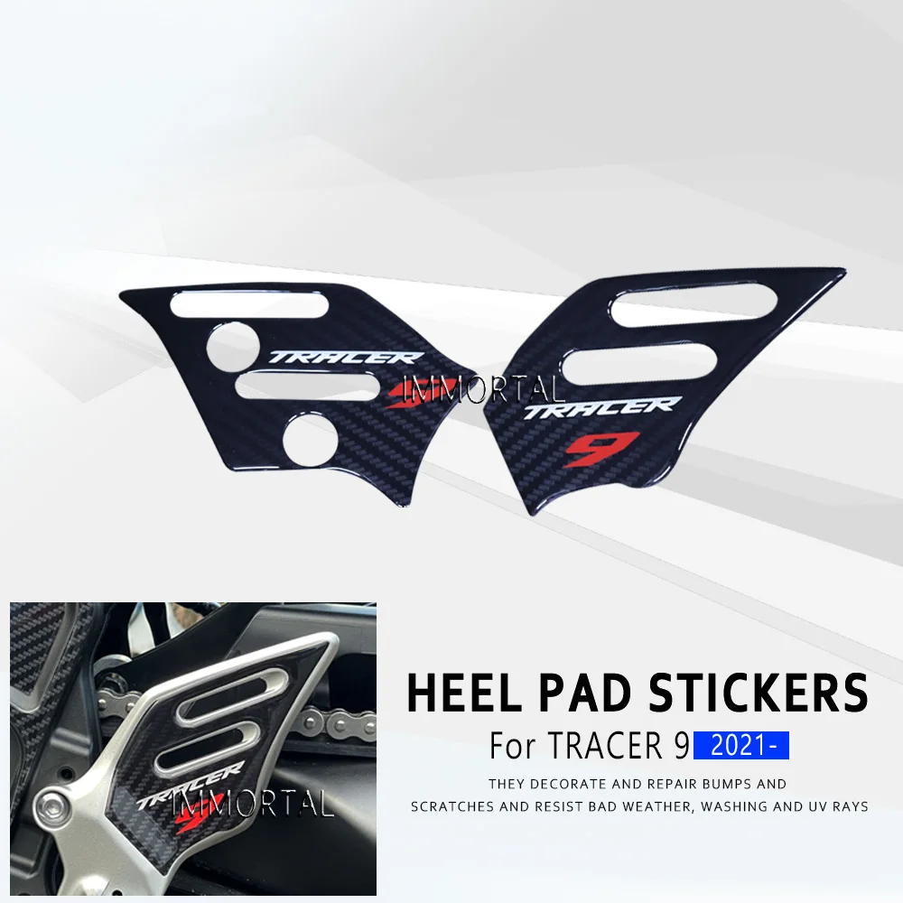 

Motorcycle Accessories 3D Resin Scratch Resistant Sticker Guards Heel Pad Stickers For Yamaha TRACER 9 2022 2023