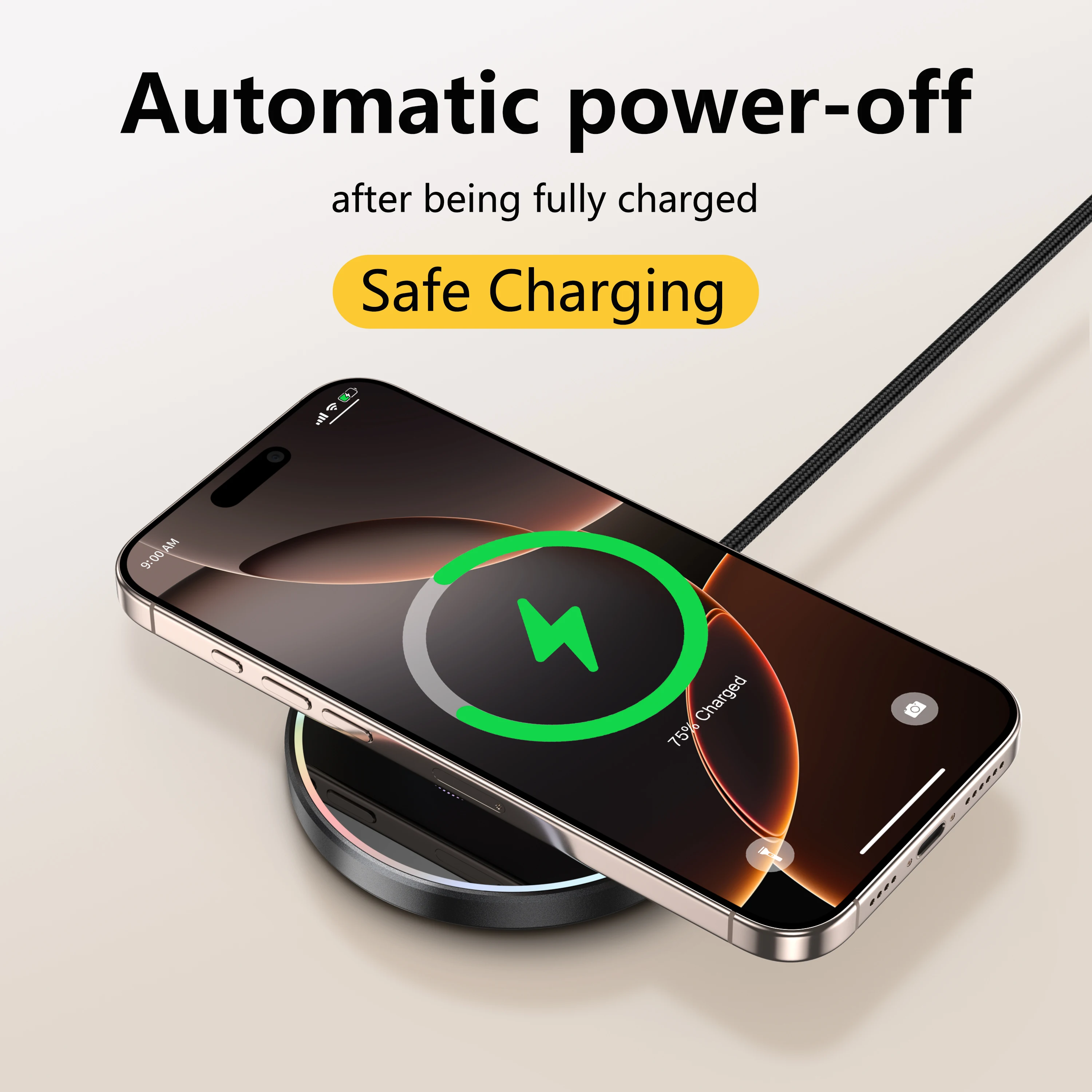 شاحن لاسلكي مغناطيسي سريع QI2 - مراجعة Desk Charging Station وسعره