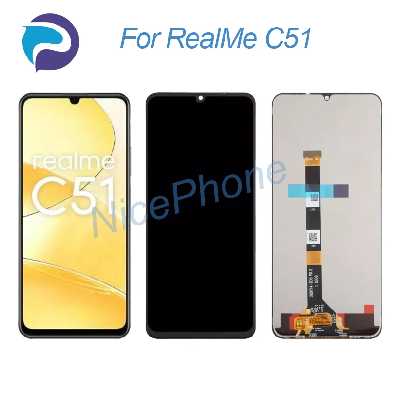 

for RealMe C51 LCD Display Touch Screen Digitizer Assembly Replacement 6.74" RMX3830 C51 Screen Display LCD