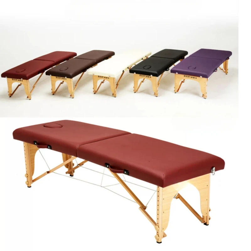 

Portable Tattoo Massage Table Spa Face Speciality Wooden Massage Bed Bathroom Comfort Mesa De Masaje Beauty Furniture RR50MB