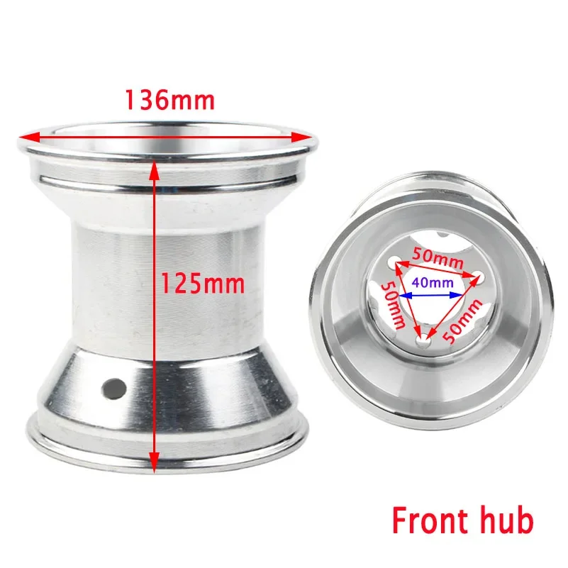 Go Kart Aluminium Alloy 5 Inch 11x7.10-5 rear wheel Rim 10*4.5-5 front Wheel Rim Fit For ATV Go-Kart Scooter Drift Car