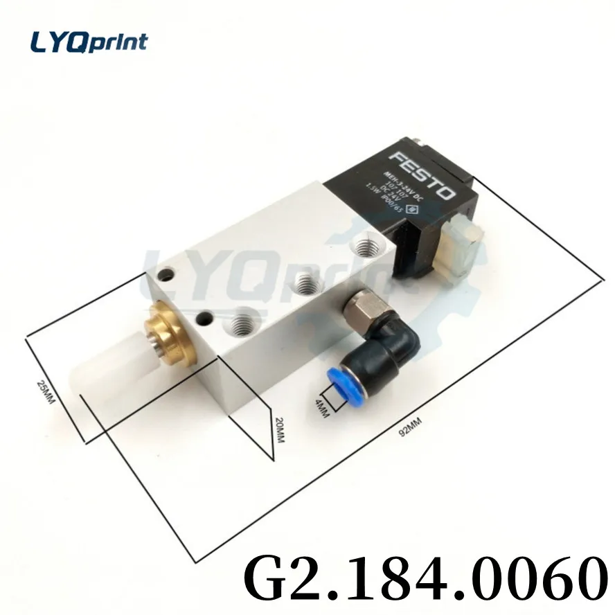 Best Quality G2.184.0060 Cylinder Valve PM52 SM52 CD74 For Heidelberg Offset Printing Machine Part