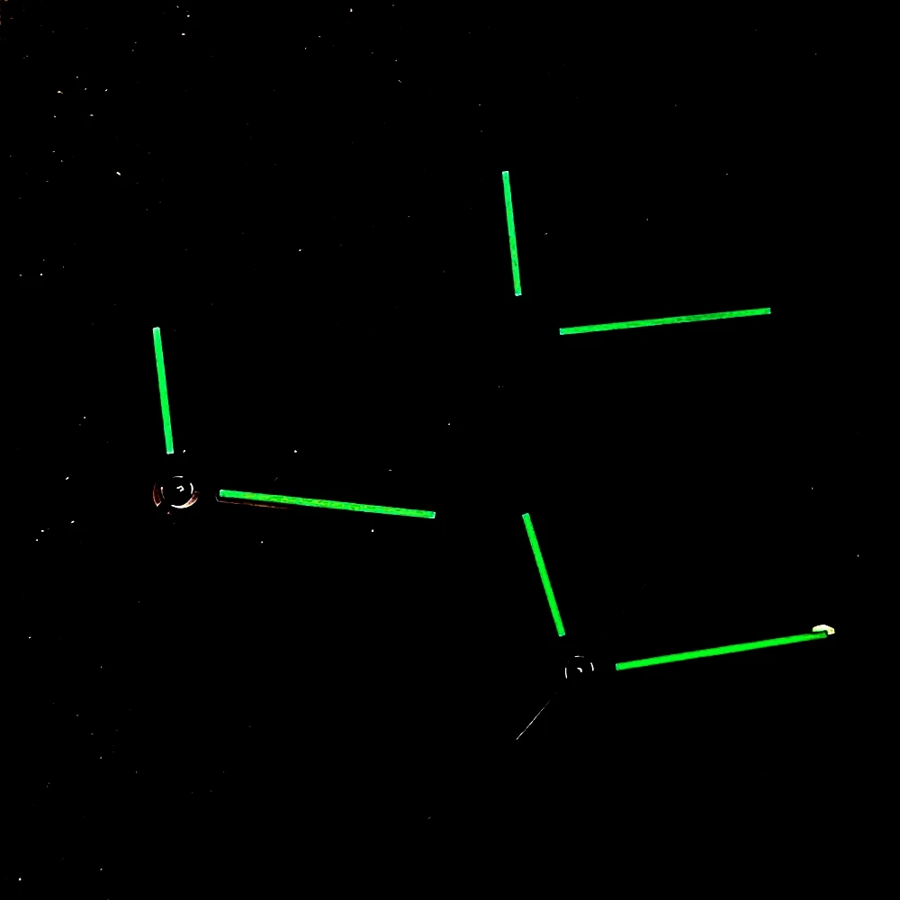 أعلى نهاية 9*13.5*13.5 مللي متر 3 دبابيس الإبر الأخضر مضيئة مؤشرات ساعة الأيدي مجموعة لحركة رويال أوك سيك NH35/NH36/4R/7S تعديل