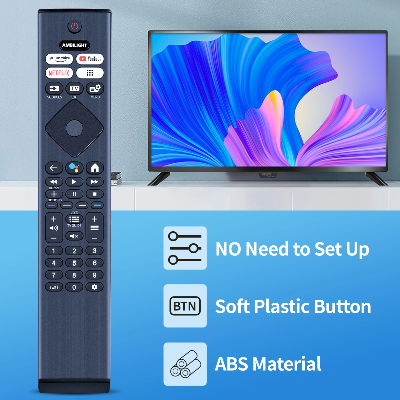 Nouveau YKF474-BT27 398GM10BEPHN0057birthTélécommande Pour Philips TV 50PUS8558