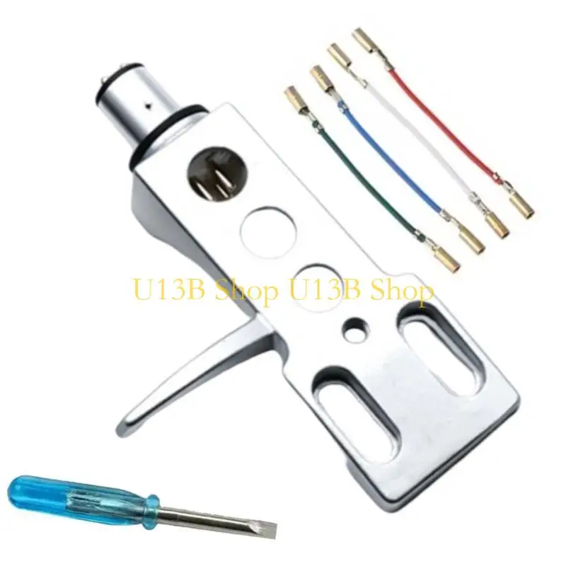 u13b 4pin turntable headshell مع الأسلاك بديلة بديل حامل القرص الدوار