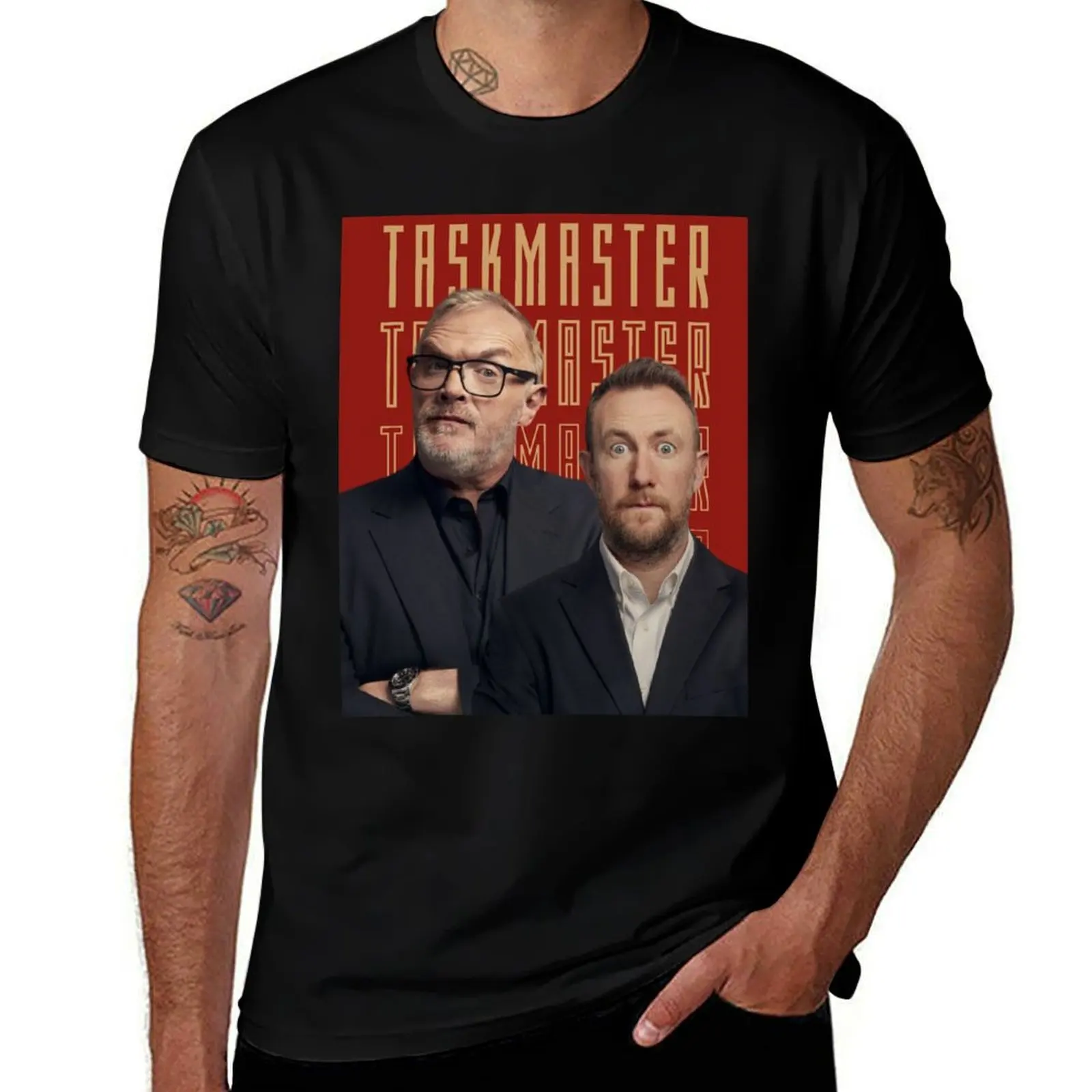 Taskmaster- Alex Horne & Greg Davies T-Shirt Dry Fit Running Short Sleeve Top