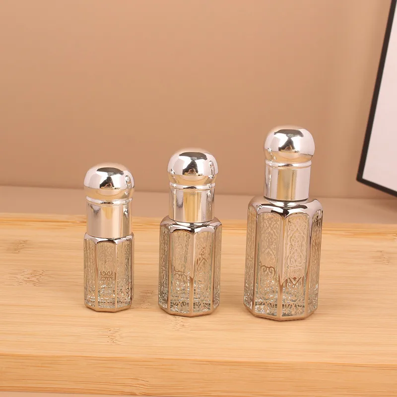 1Pc 3/6/12Ml Glas Navulbare Etherische Oliefles Draagbare Mini Druppelaar Fles Voor Parfum Vloeibare Container