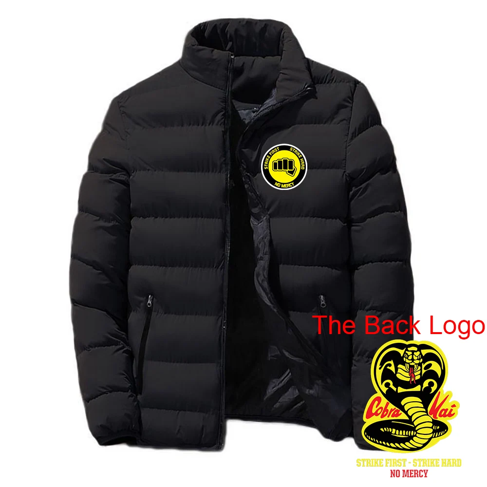 Cobra kai 2025 Men's New Autumn And Winter Printing Warm High Quality Leisure Four-Color Cotton Jacket Zipper Hoodie Tops