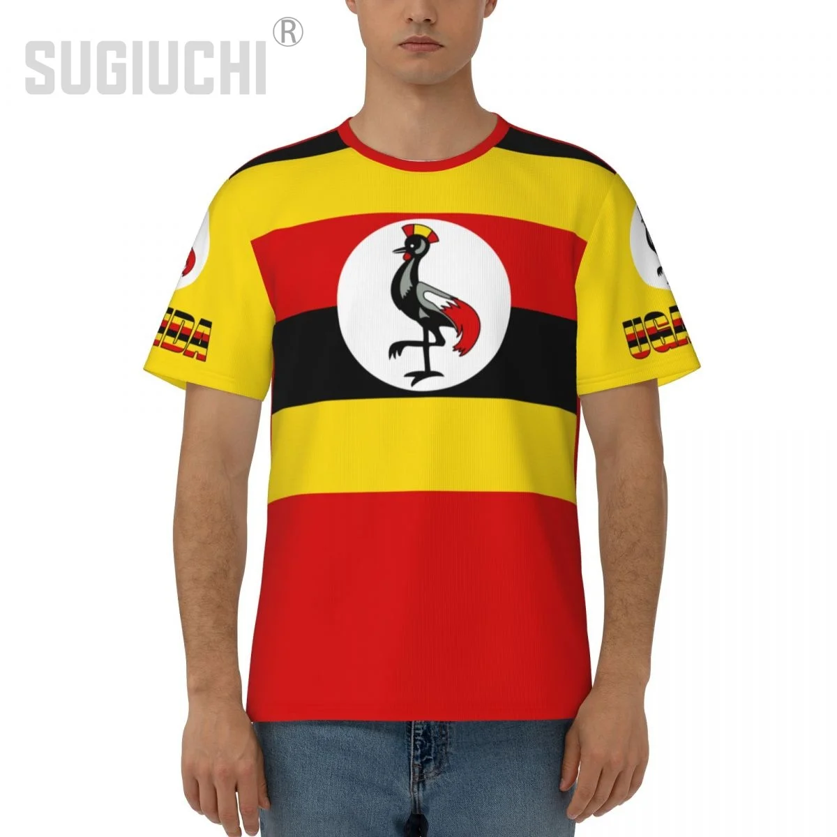 Unisex Nation T-shirt Uganda Flag Ugandans T-shirts jersey For Men Women Soccer Football Fans Gifts Custom clothes tee