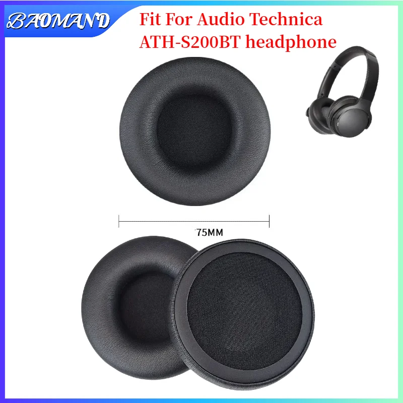 

Ear Pads for Audio Technica ATH-S200BT Headphones replacement headband cushion Earpads headset Gamer Leather case