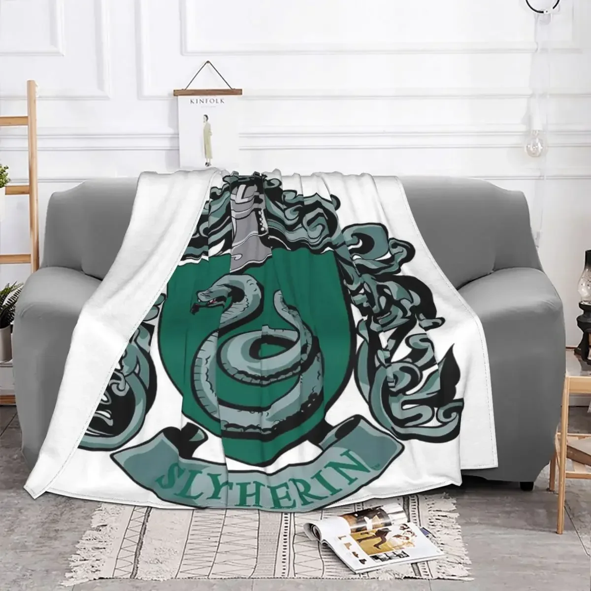 Blason Serpentard 516 Blanket Bedspread Bed Plaid Bedspread Beach Cover Plaid Blanket Bed Linen Cotton Receiving Blankets