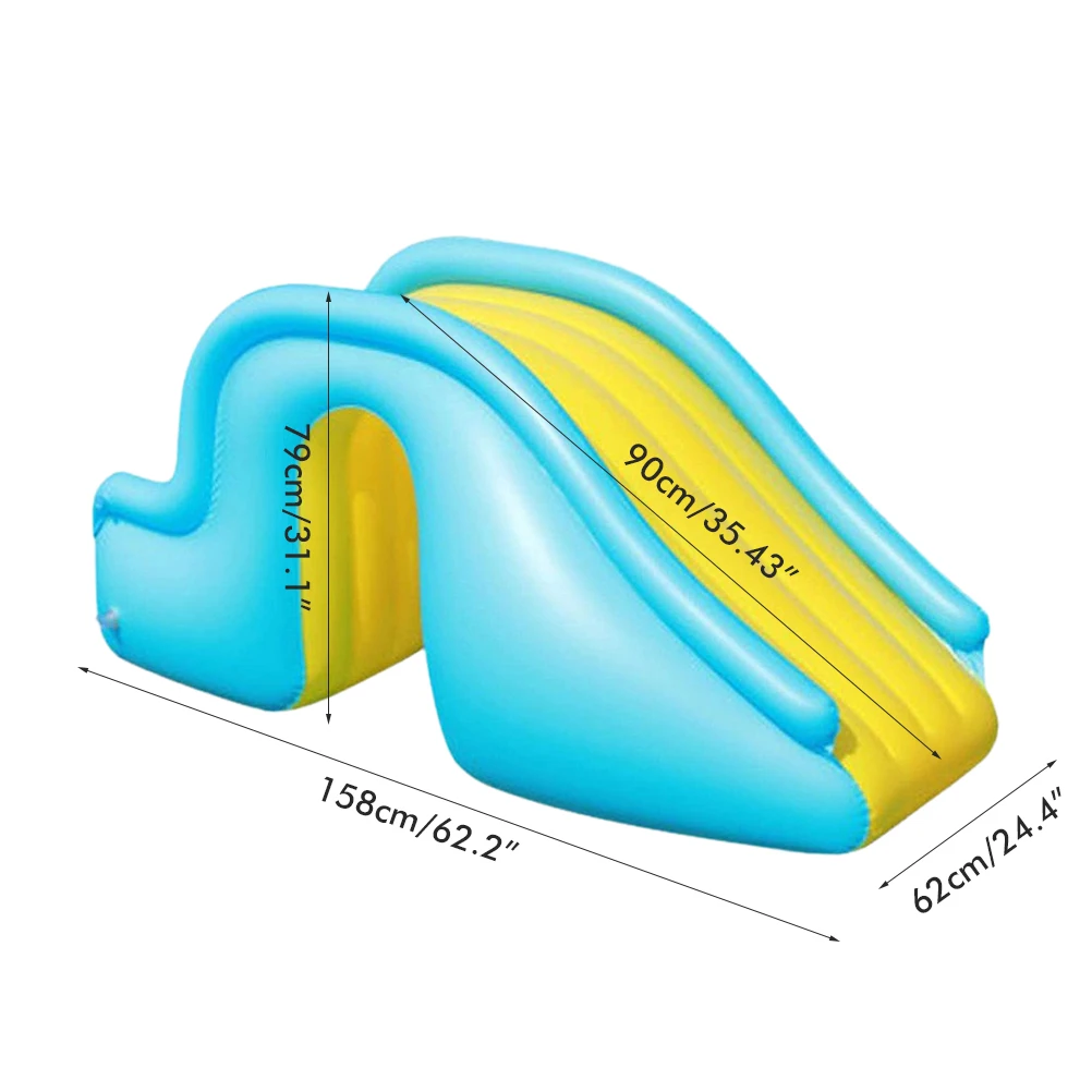 Tobogán inflable tobogán de agua inflable tobogán de piscina suministros de piscina juego de agua para niños para exteriores e interiores