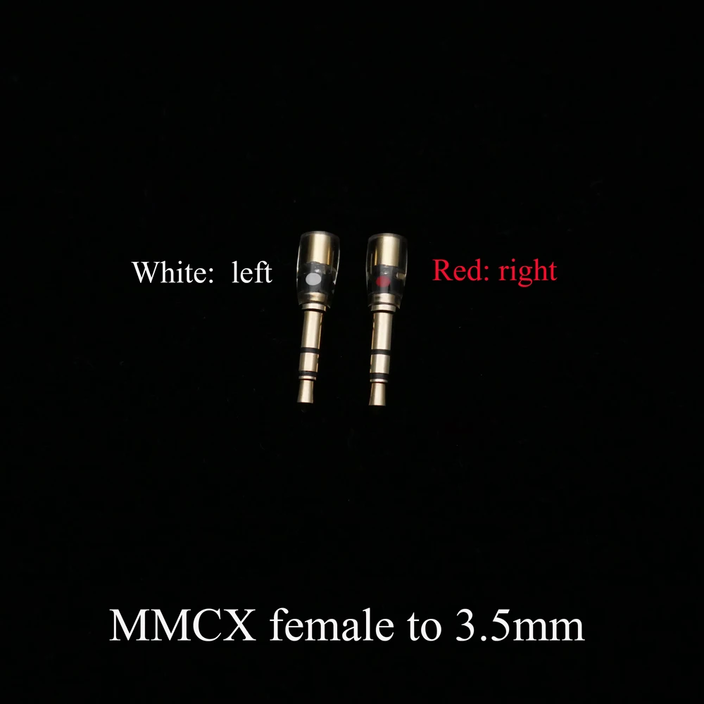 

1 Pair Gold Plated MMCX/0.78mm Female A2DC To 3.5mm Male Plug Adapter For t1 t5p D600 D7100 Z1 Z1R FOCAL ELLEAR Headphones