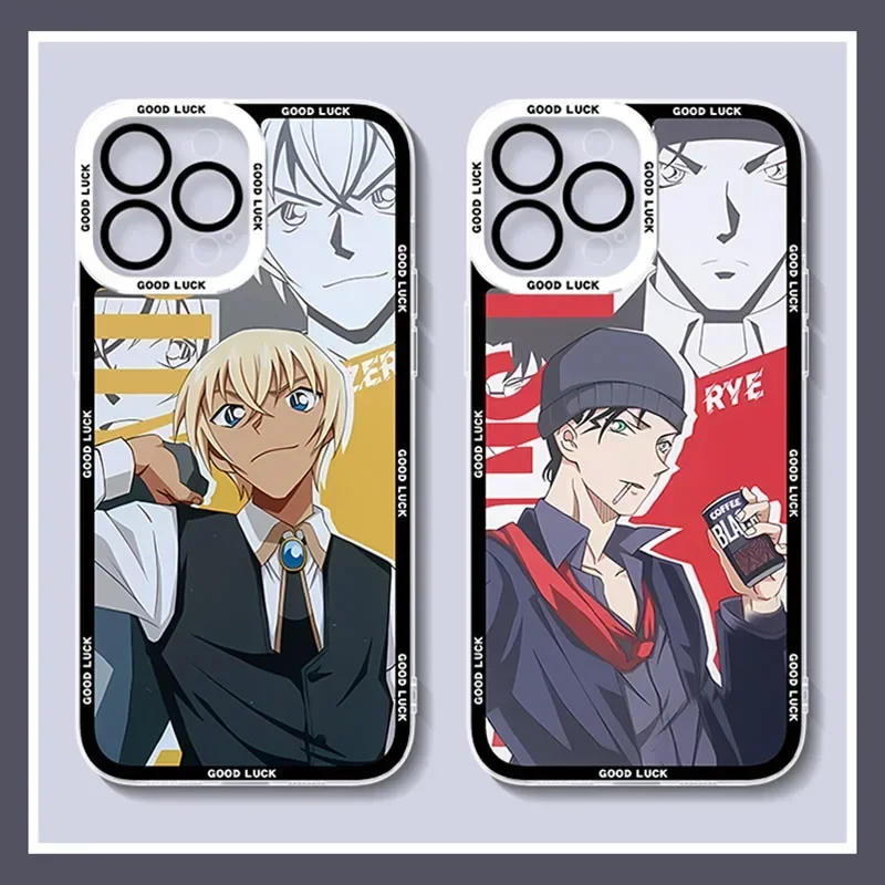 Detective Conan Soft Silicone Case For Samsung Galaxy A04 A04S A04E A13 A33 A53 A73 A12 A22 A32 A52 A52S A72 A51 A71 Clear Cover