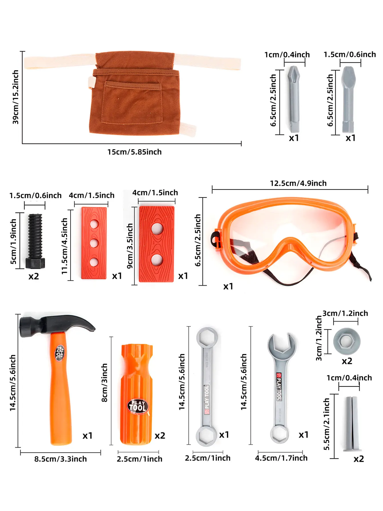 Kids Tool Set Pretend to play with construction toys with toolbox tool toys for kids