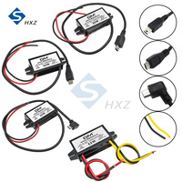 DC-DC 12V To 5V 3A 15W Car Power Converter Micro Mini USB Step Down Voltage Power Supply Output Adapter Low Heat Auto Protection