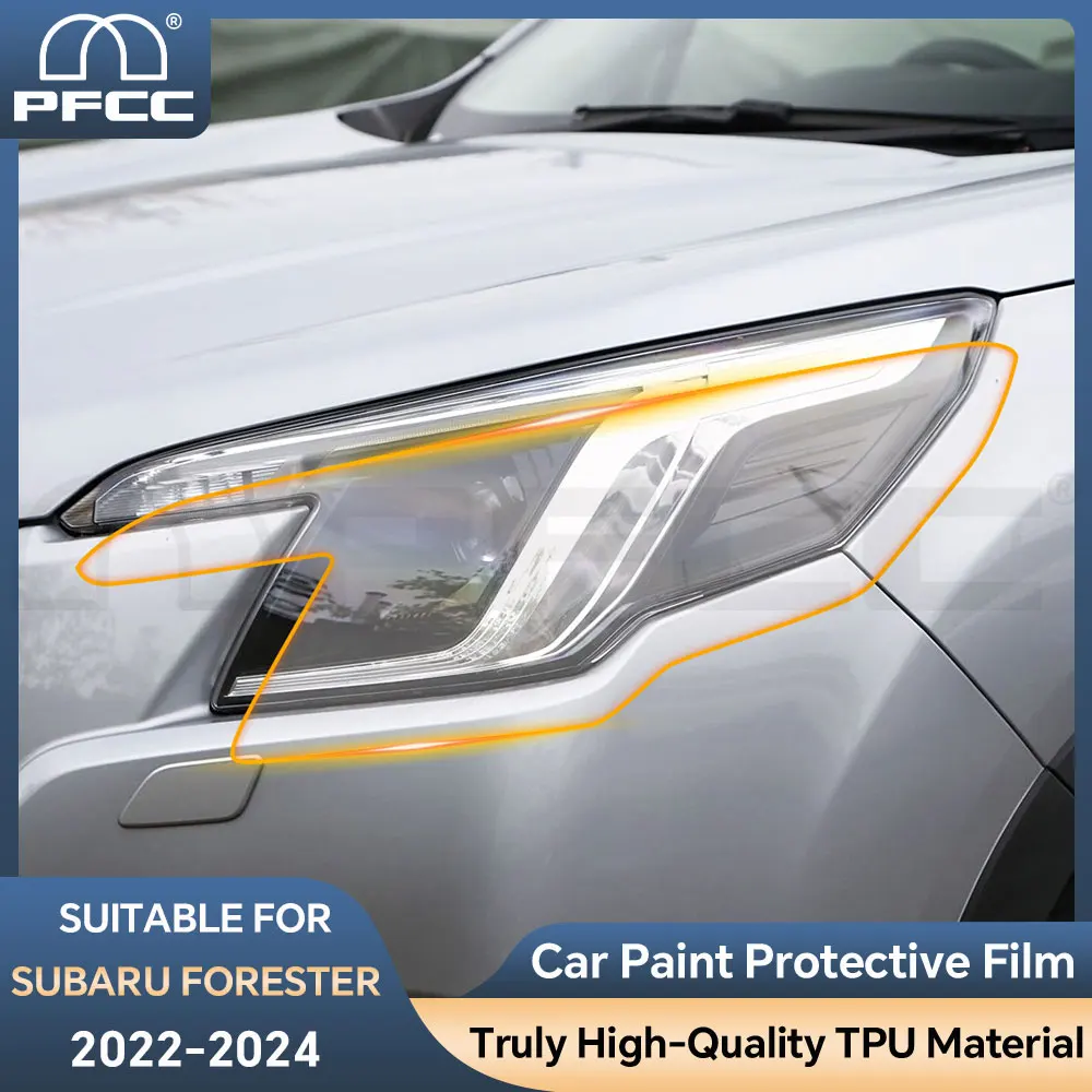 

Pre-Cut For Subaru Forester 2022-2024 Headlights Paint Protection Film Headlight Mirror Film TPU Transparent Protective Sticker