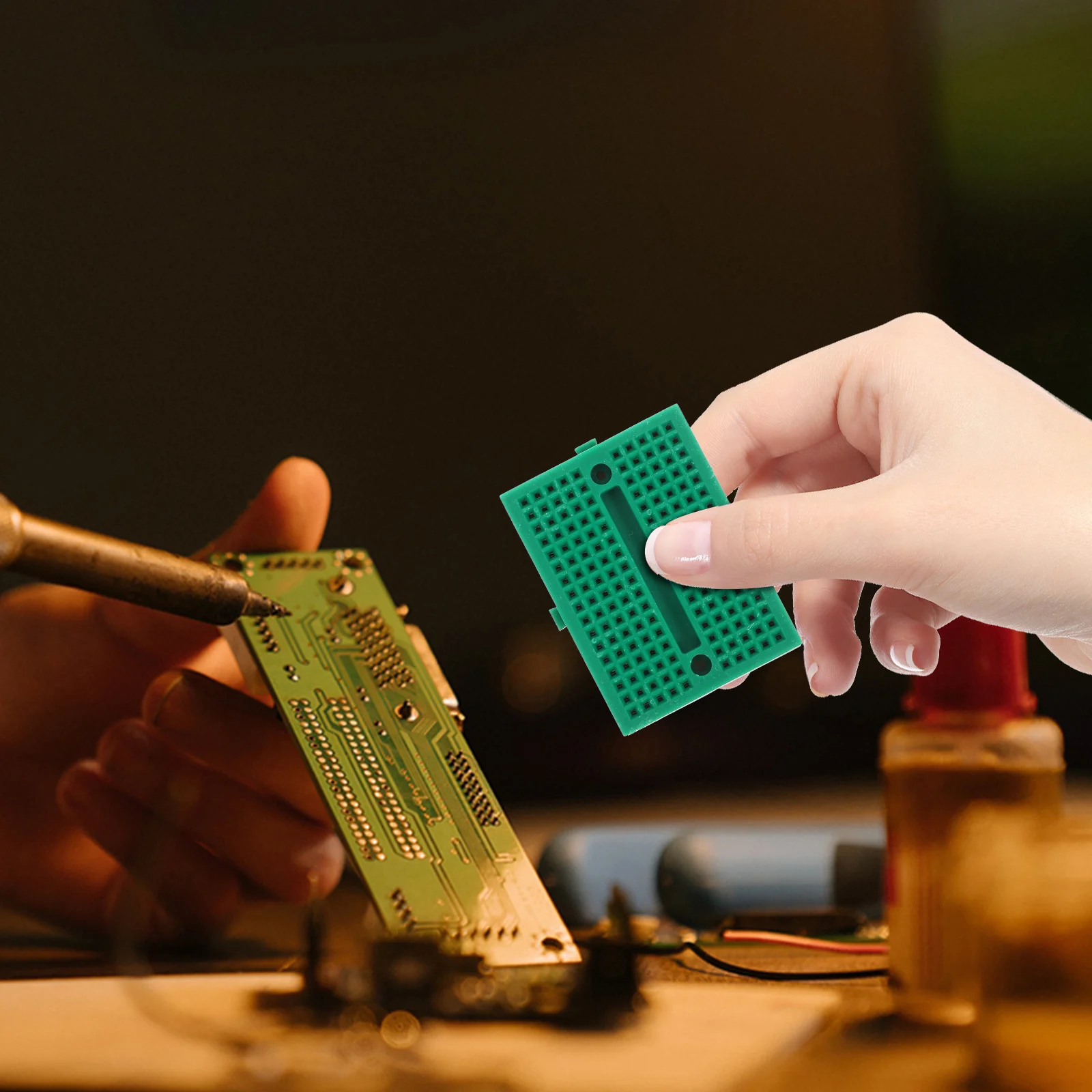 6Pcs Experiment Breadboards Small Solderless Mini Breadboard Portable Plastic Circuit Board for Electronics Science