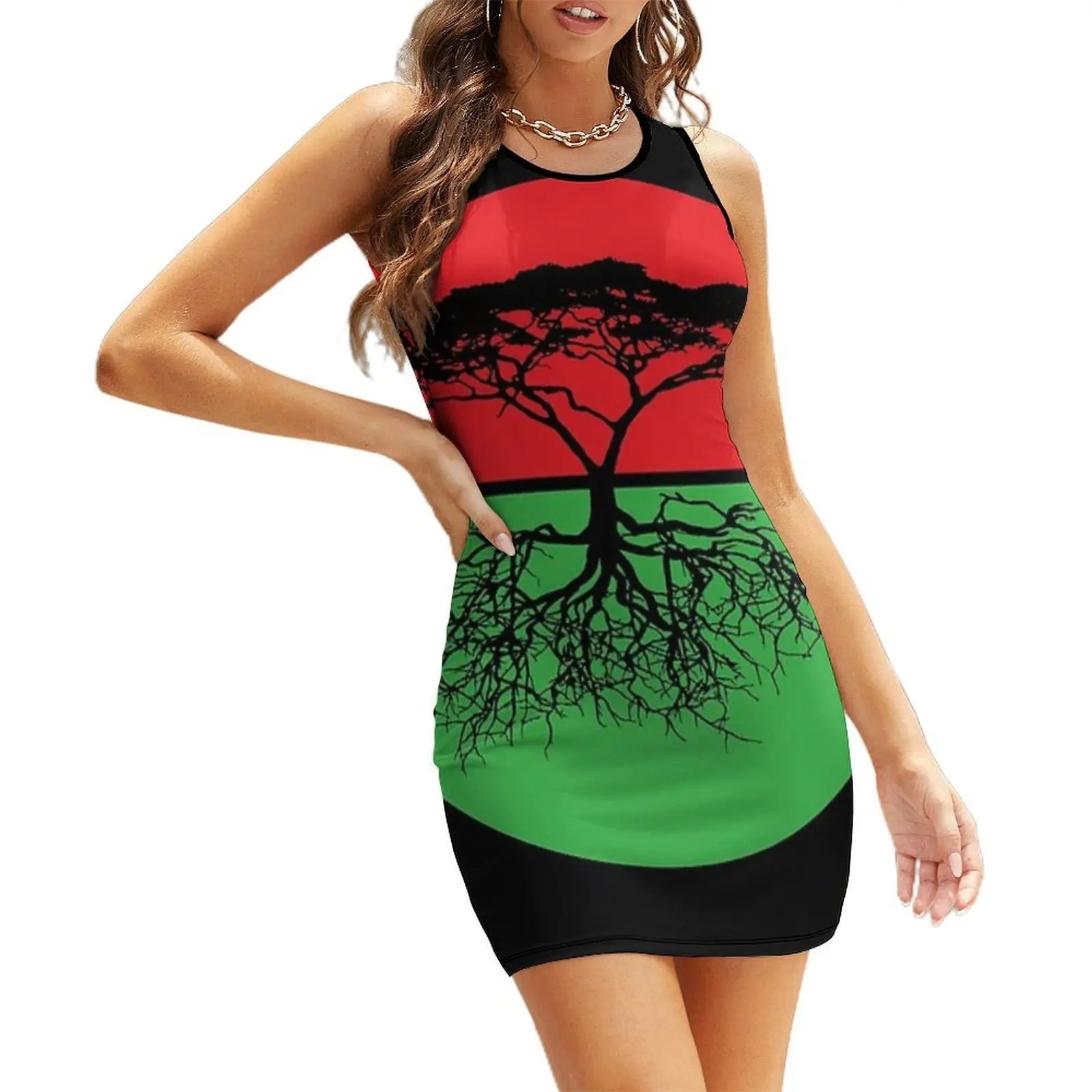 

Family Tree RBG Sleeveless Sundress bandage dress wedding dresses for woman luxury dresses dresses for prom