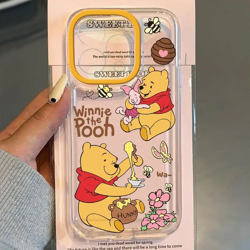 Disney Winnie The Pooh Piglet Honey Clear Space Phone Case For Oppo A2 A3 A9 A5 A16 A53 A55 A60 A72 A76 A78 A92 A92S A74 A97 A98