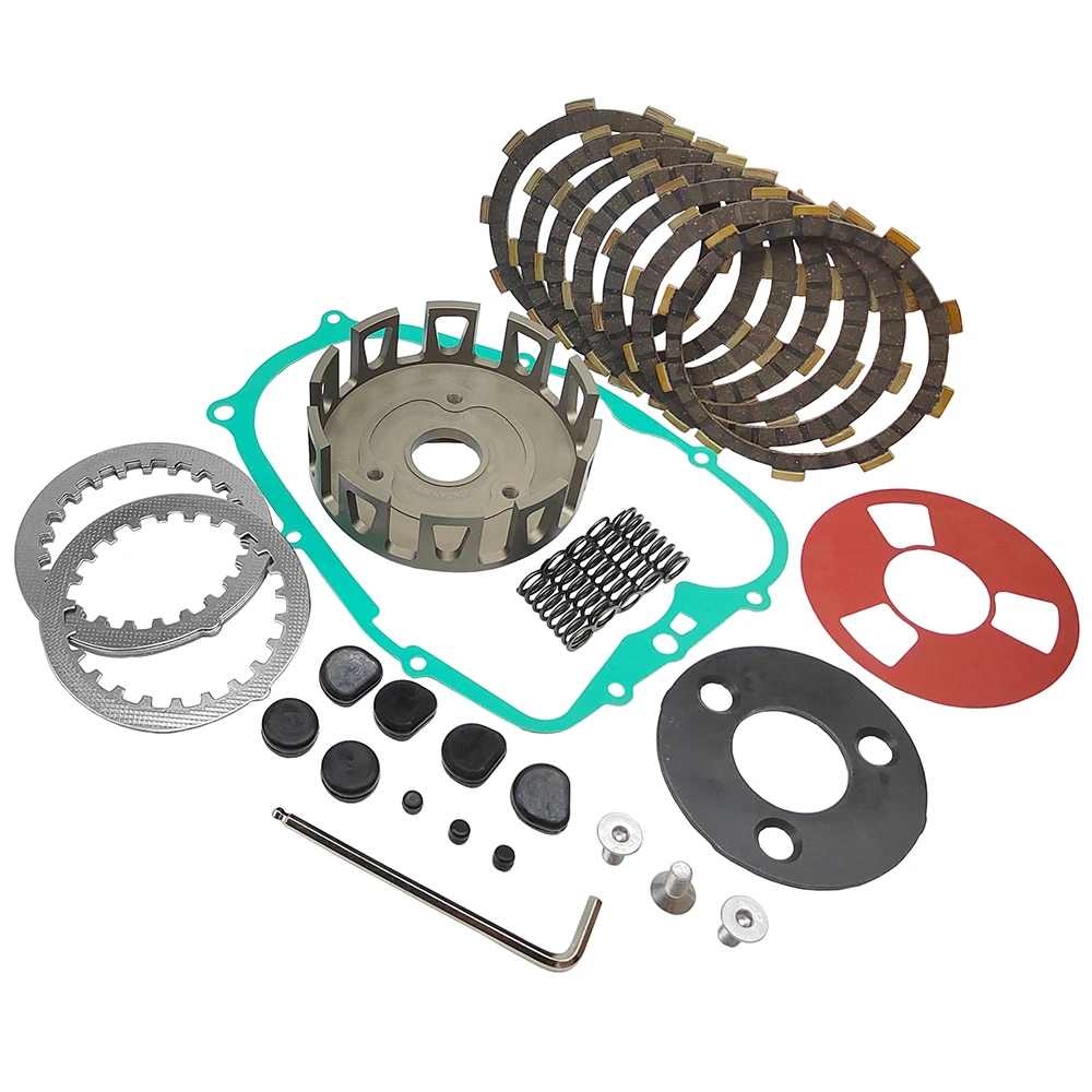 Clutch Kit Heavy Duty Springs and Gasket Compatible for Yamaha Blaster 200 YFS200 1988-2006 Refit CNC Billet Clutch Basket