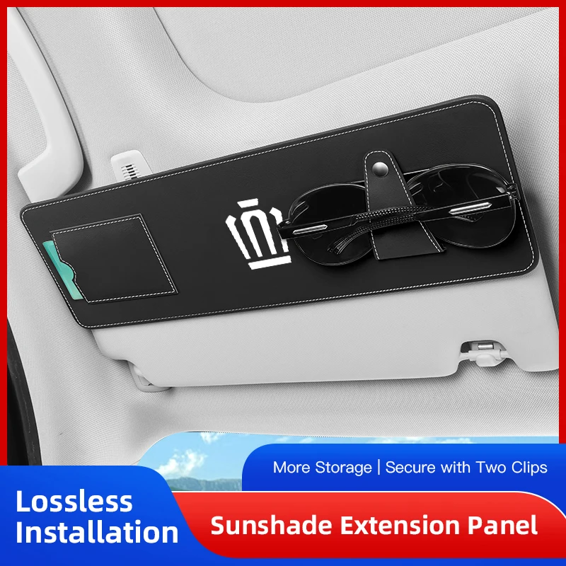 

Car Sunshade Extender Plate Storage Clip Glasses Clip For Toyota Crown Land Fortuner Prado Highlander Super Verso Avensis Mirai