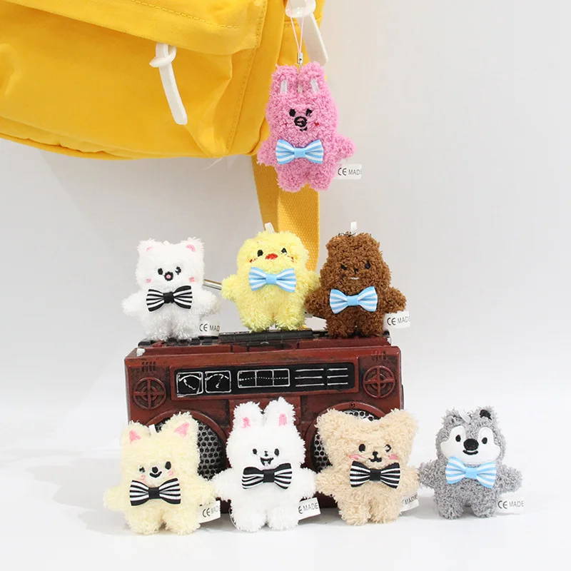 New SKZOO Stray Kids Plush Doll Keychain Cute Cartoon Mini Doll Small Pendant Bag Fashion Pendant Children's Festival Gift