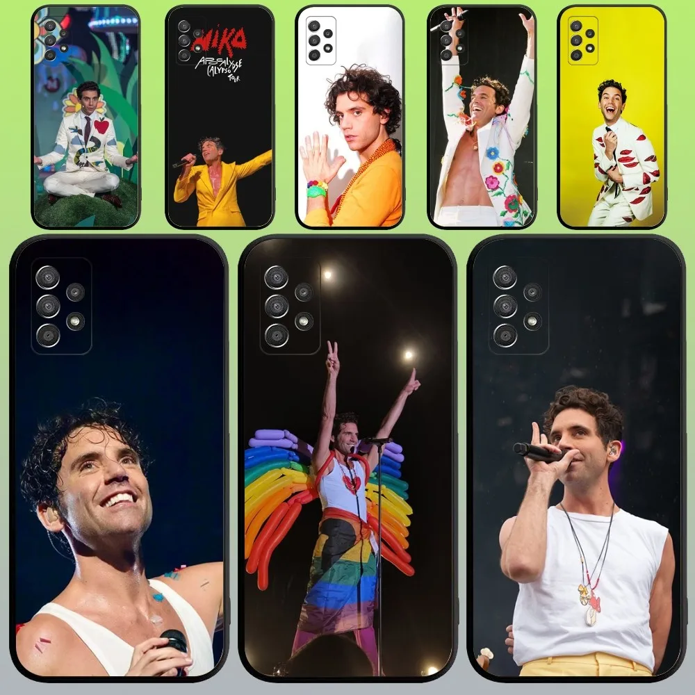 Lebanon Singer Mika Phone Case For Samsung Galaxy A20,A21s,A22,A31,A32,A52,A53,A72,73,A80,A91 Soft Black Cover