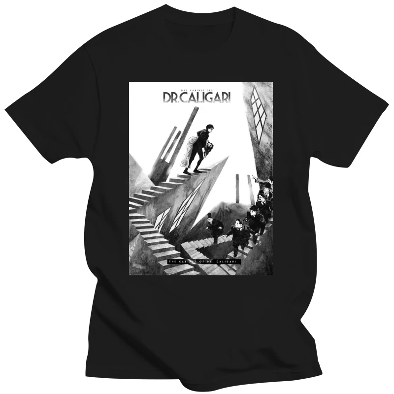 The Cabinet Of Dr. Caligari V7 T-Shirt White Poster All Sizes S...5Xl